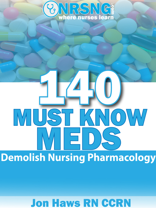 Title details for 140 Must Know Meds Demolish Nursing Pharmacology by Jon Haws RN CCRN - Available